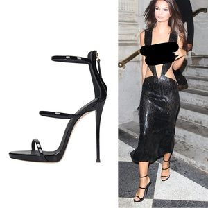Giuseppe Zanotti Harmony Black Sandals 6.5